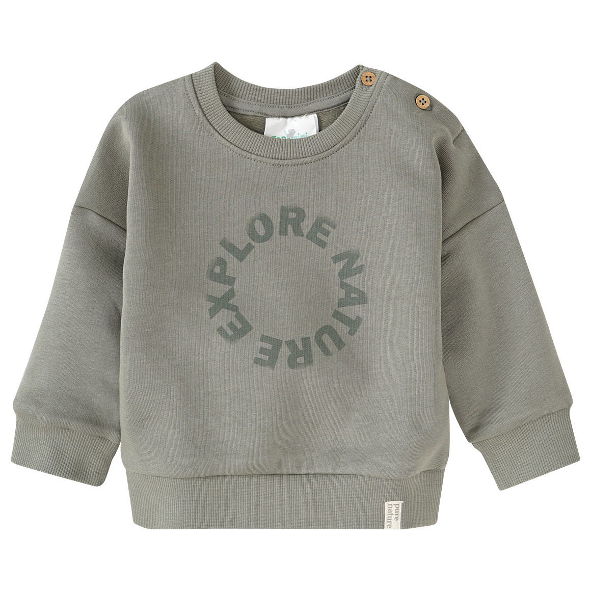 Baby Sweatshirt mit Message-Print von Topomini