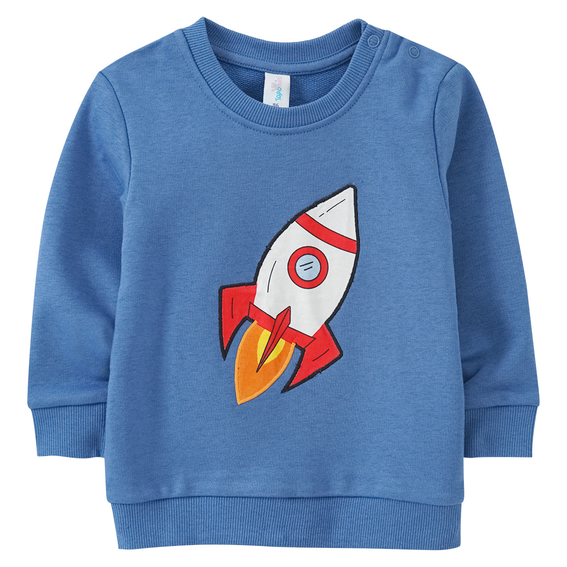 Baby Sweatshirt mit Raumschiff-Applikation von Topomini