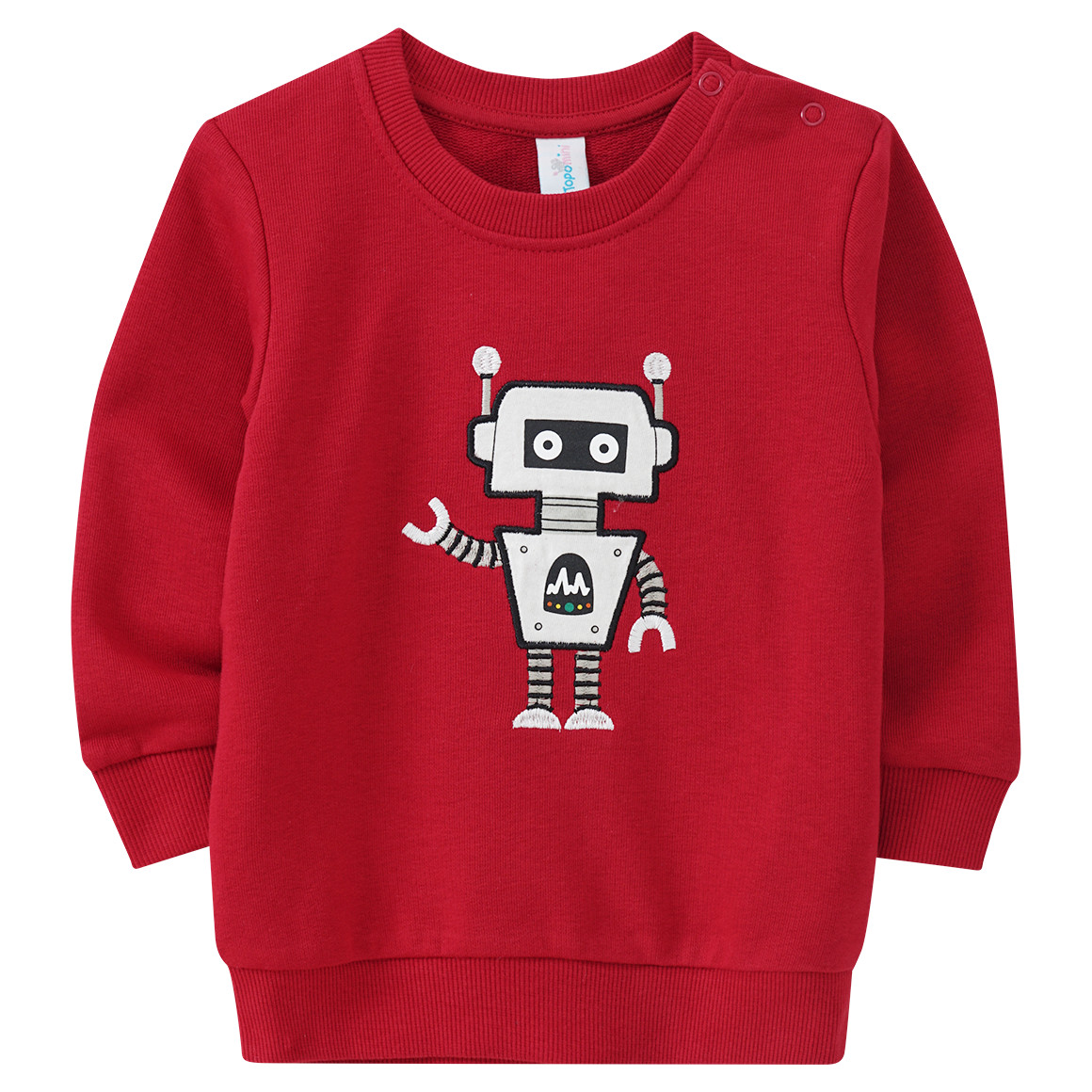 Baby Sweatshirt mit Roboter-Applikation von Topomini