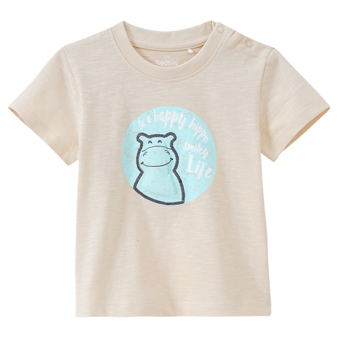 Baby T-Shirt mit Nilpferd von Topomini