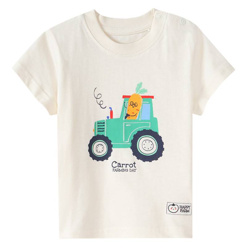 Baby T-Shirt mit Traktor-Print von Topomini