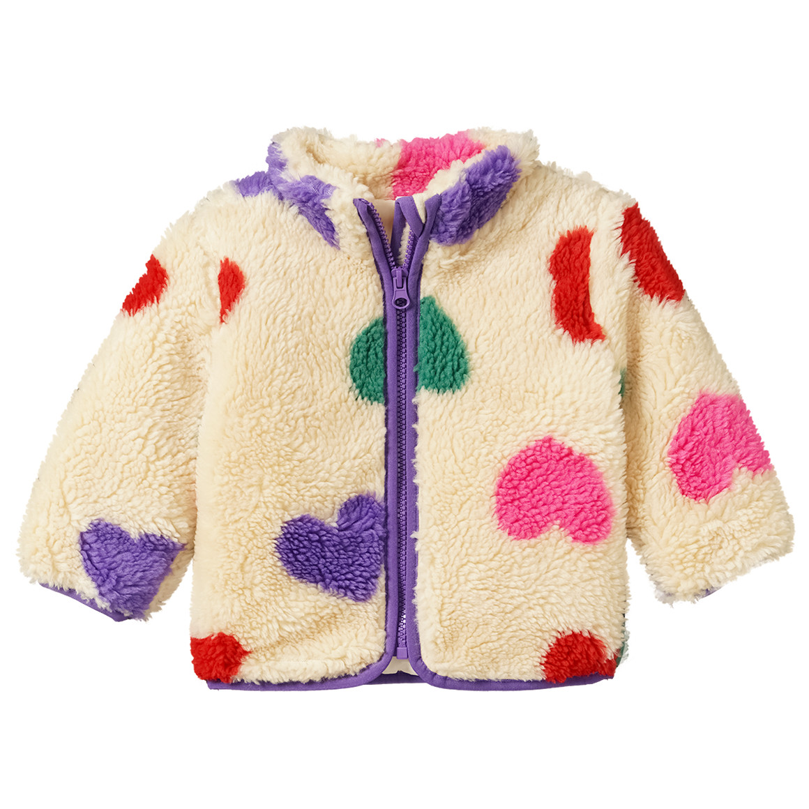 Baby Teddyjacke mit Herzen von Topomini