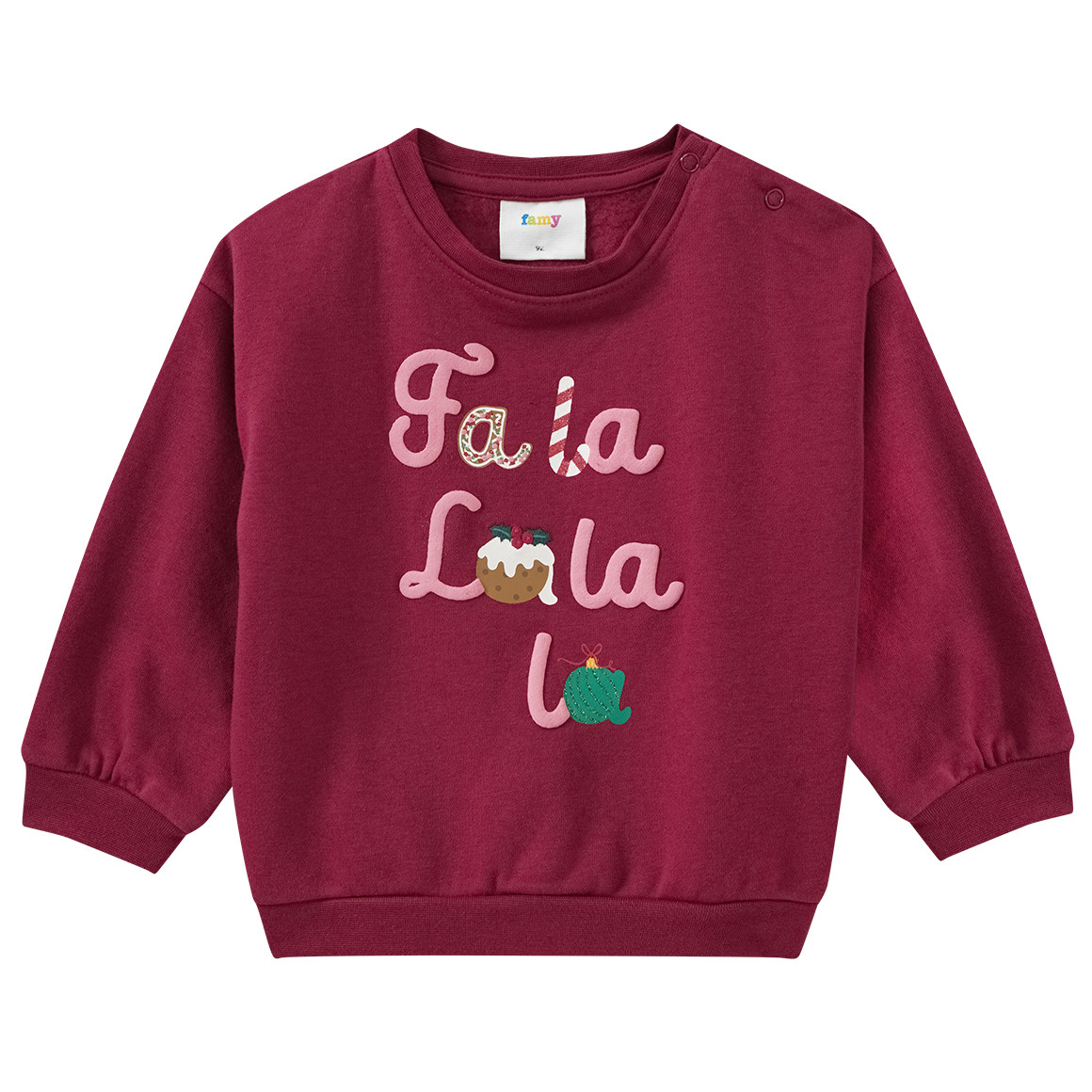 Baby Weihnachtssweatshirt mit Print von Topomini