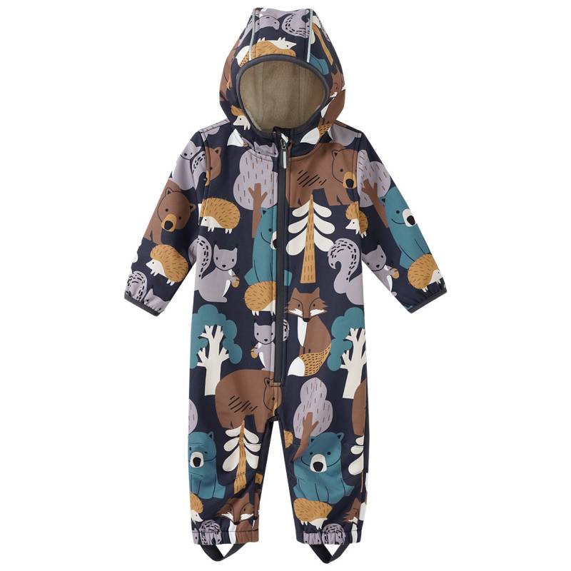 Baby Winter-Softshelloverall mit Teddyfutter von Topomini