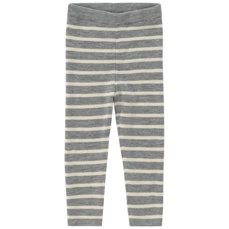 Baby Woll-Strickhose mit Streifen von Topomini