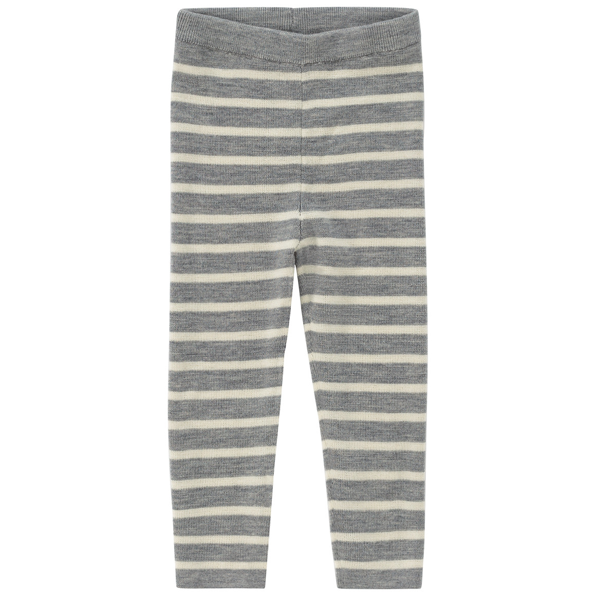 Baby Woll-Strickhose mit Streifen von Topomini