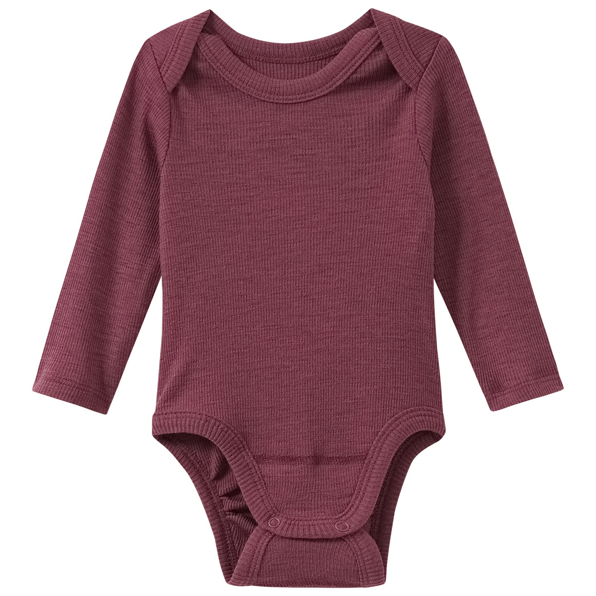 Baby Wolle-Seide-Body mit Ripp-Struktur Baby Wolle-Seide-Body mit Ripp-Struktur von Topomini