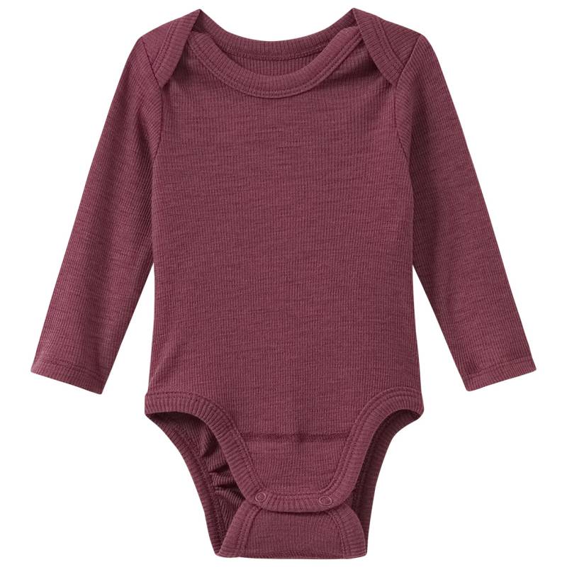 Baby Wolle-Seide-Body mit Ripp-Struktur von Topomini