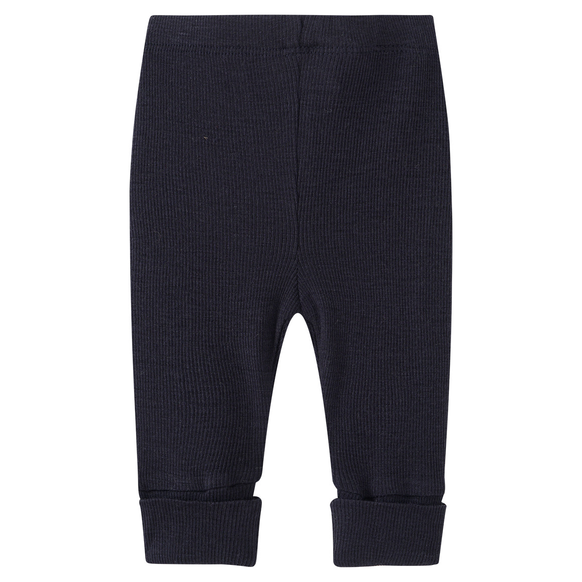 Baby Wolle-Seide-Leggings mit Ripp-Struktur von Topomini