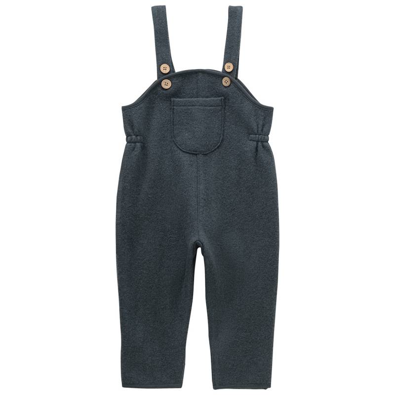 Baby Wollwalk-Latzhose mit Umschlagbündchen von Topomini