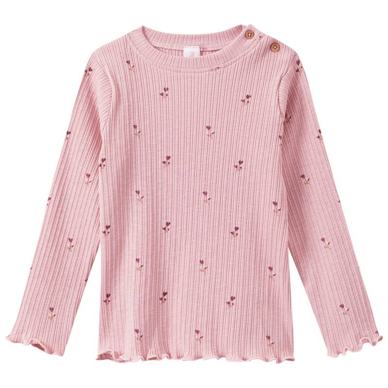 Mädchen Langarmshirt mit Rippstruktur von Topomini