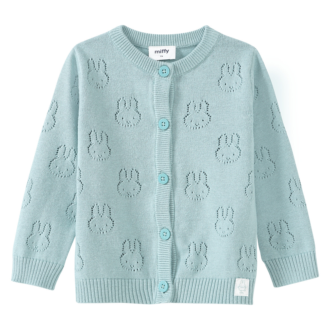 Miffy Strickjacke mit Lochmuster von Topomini