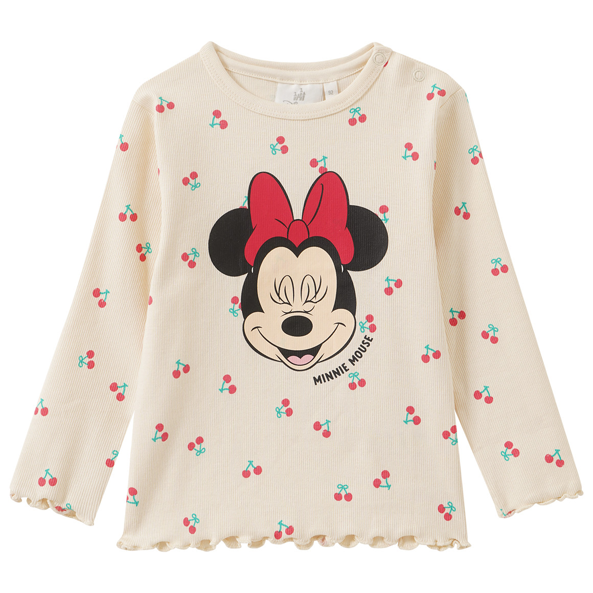 Minnie Maus Langarmshirt mit Kirsch-Allover von Topomini