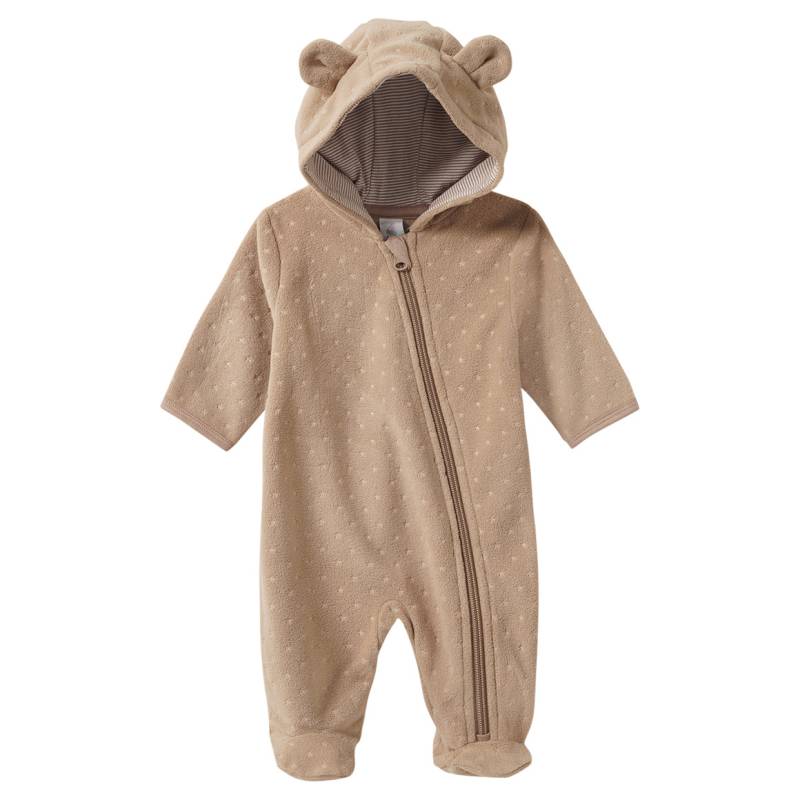 Newborn Fleeceoverall mit Kapuze von Topomini