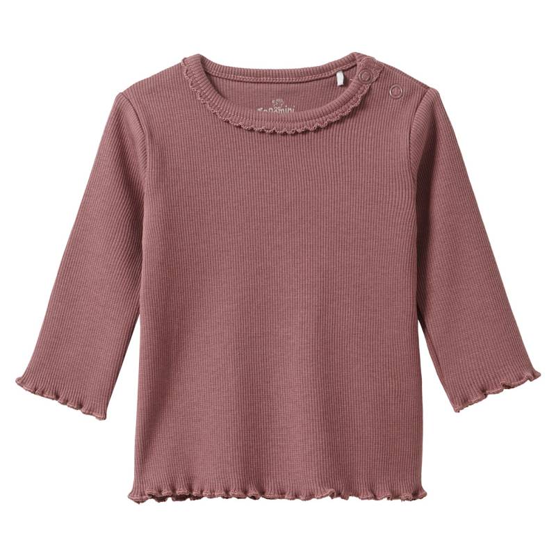 Newborn Langarmshirt mit Ripp-Struktur von Topomini