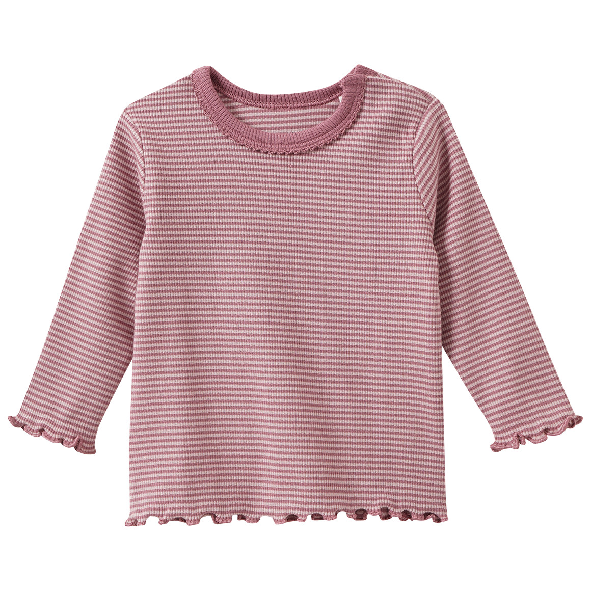 Newborn Langarmshirt mit Rippstruktur von Topomini