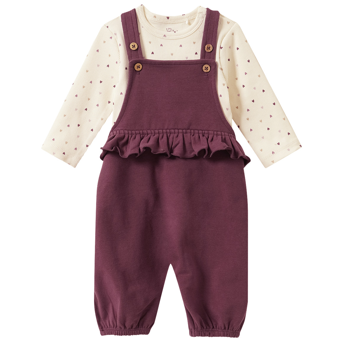 Newborn Overall und Langarmshirt im Set von Topomini
