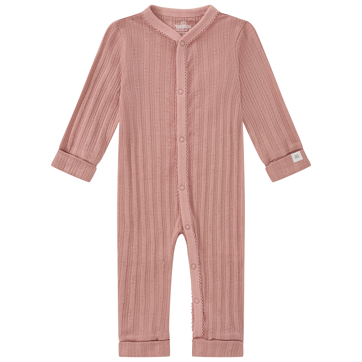 Newborn Schlafanzug mit Rippstruktur von Topomini