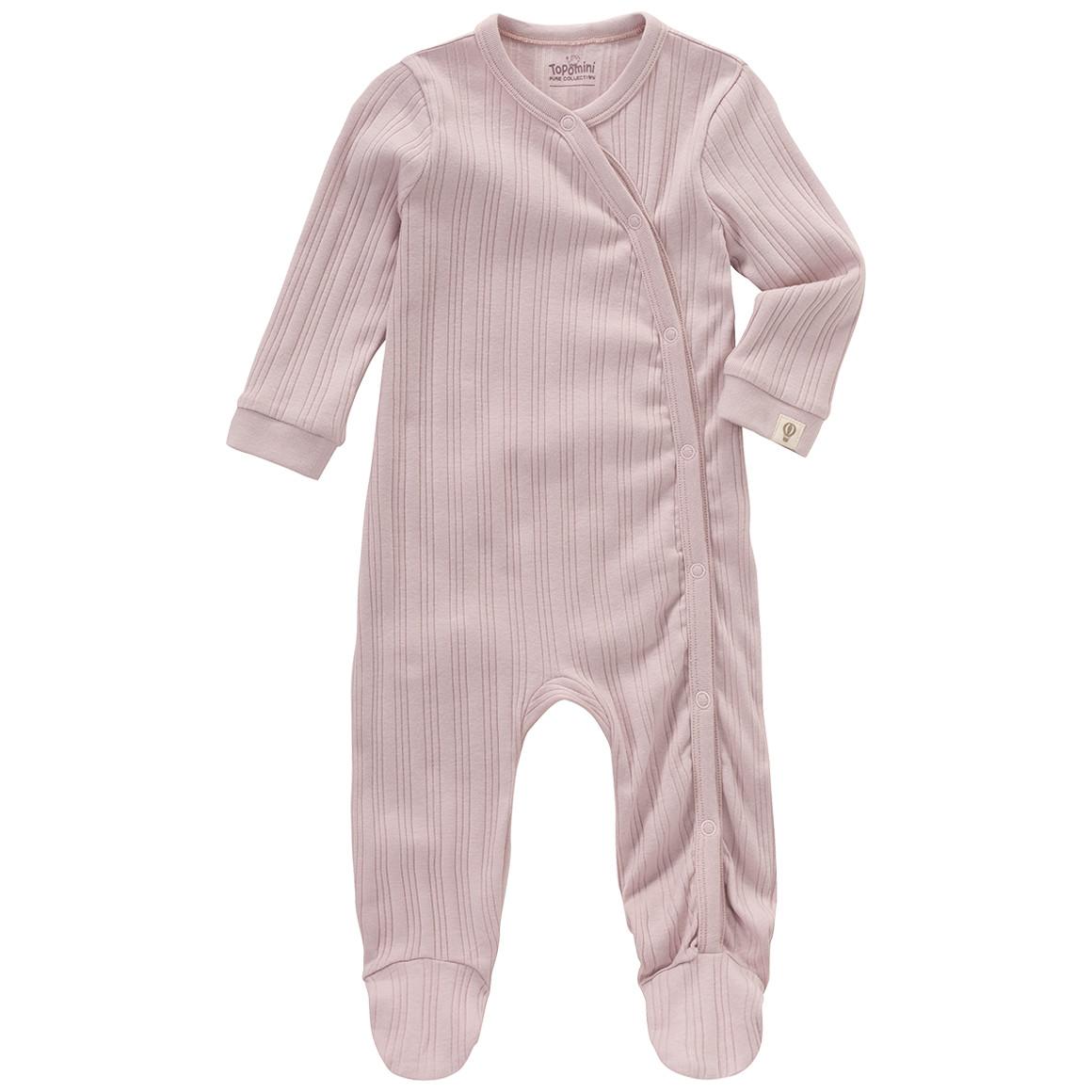 Newborn Schlafanzug mit gerippter Struktur von Topomini