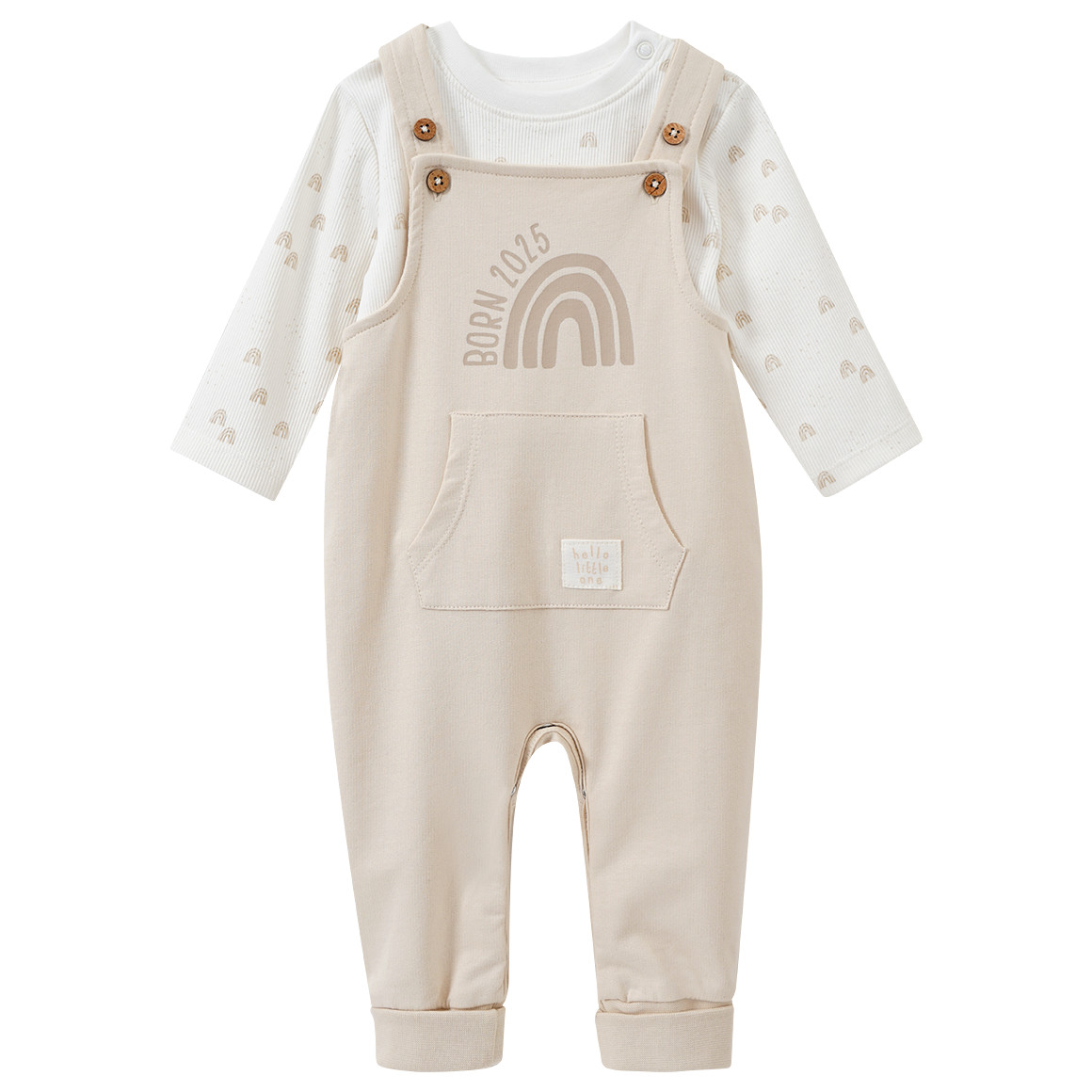 Newborn Strampler und Langarmshirt Born 2025 Newborn Strampler und Langarmshirt Born 2025 von Topomini