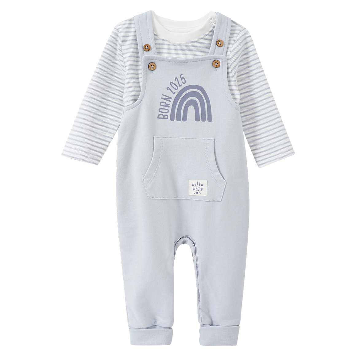 Newborn Strampler und Langarmshirt Born 2025 von Topomini