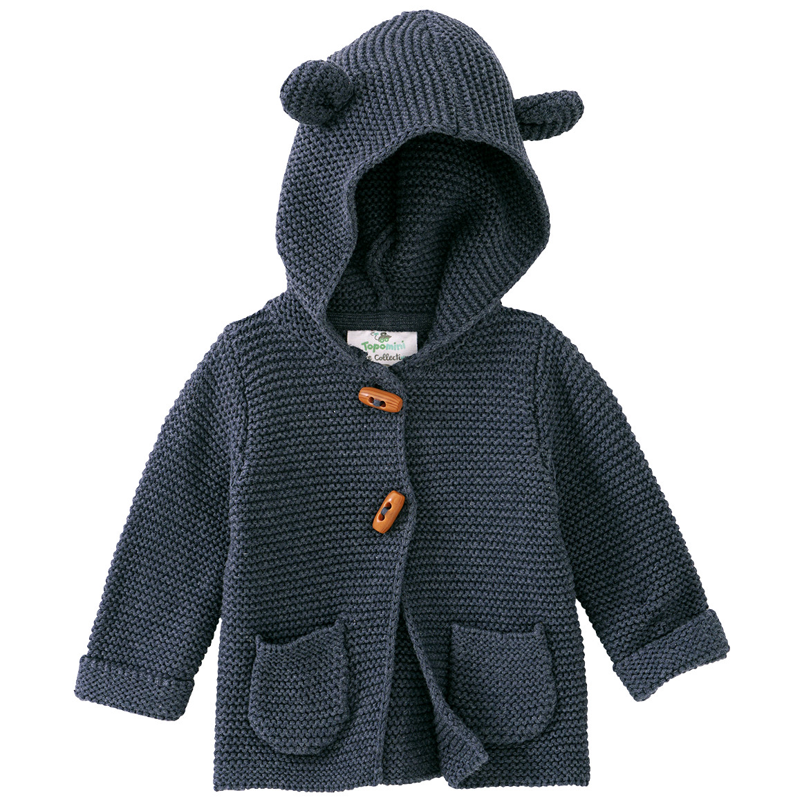 Newborn Strickjacke mit Öhrchen von Topomini