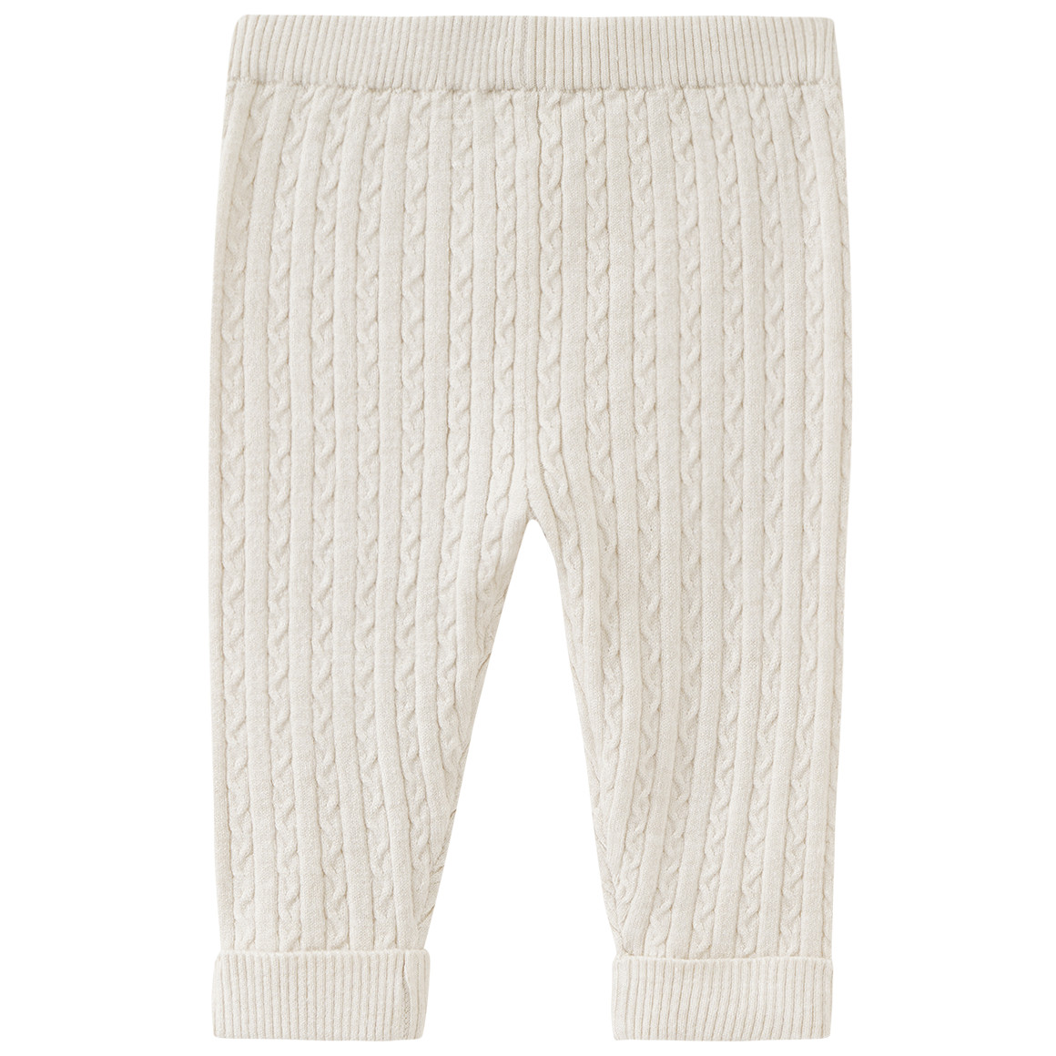 Newborn Strickleggings mit Zopfmuster von Topomini