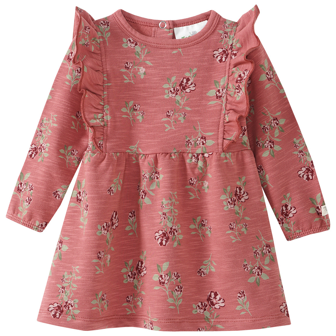 Newborn Sweatkleid mit Blümchen von Topomini