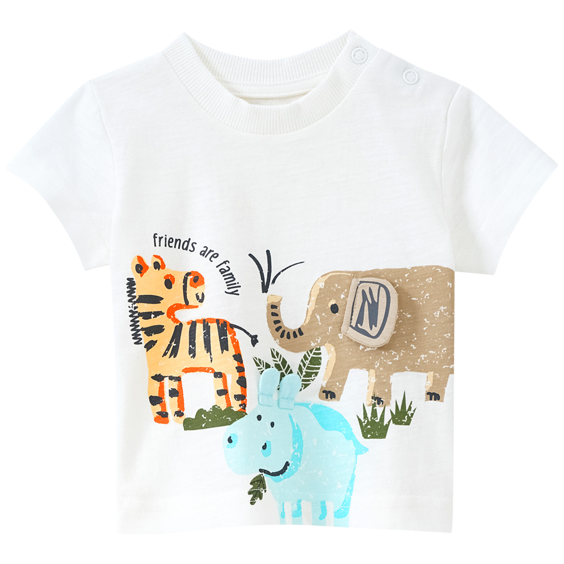 Newborn T-Shirt mit tierischem Print von Topomini