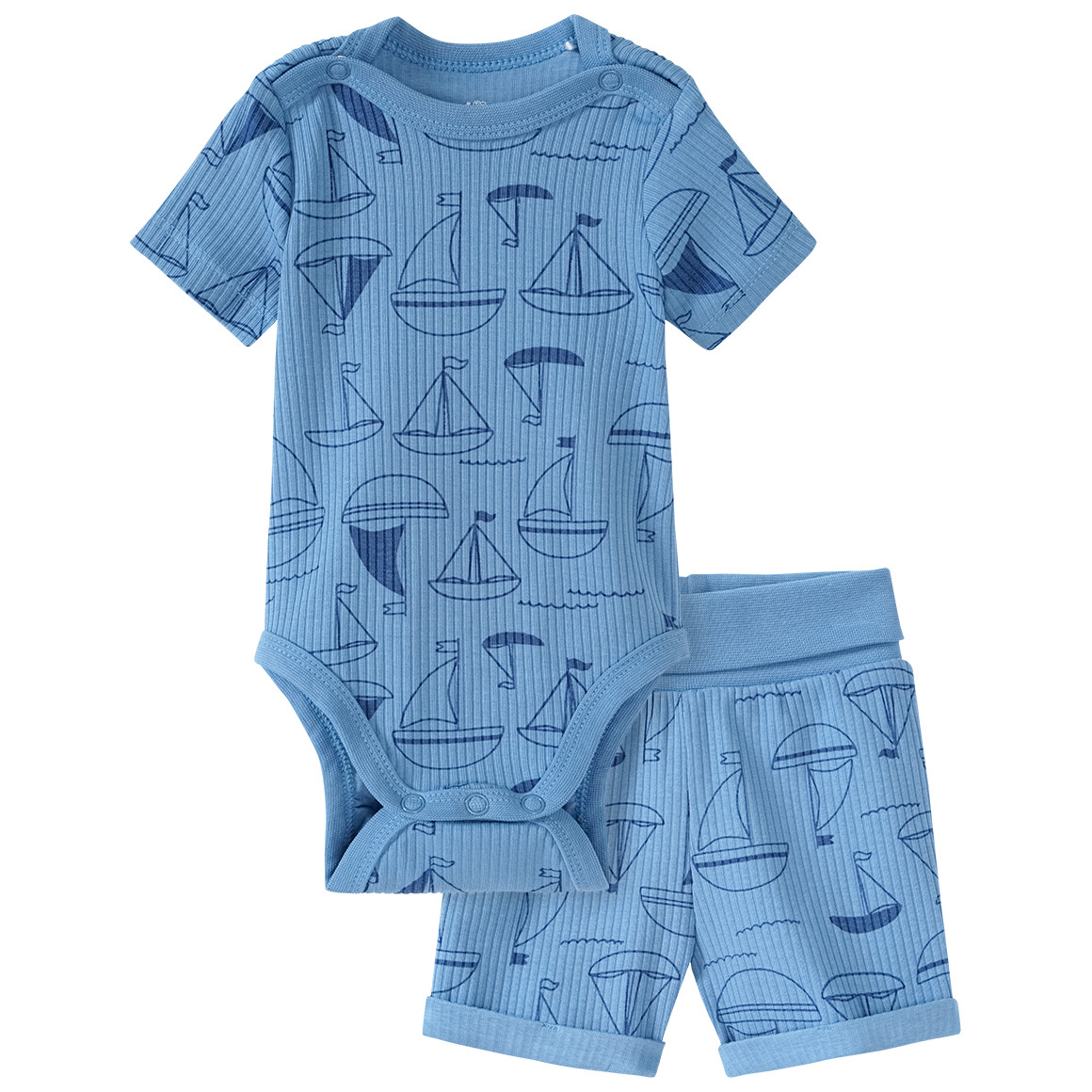 Newborn Wickelbody und Shorts im Set von Topomini