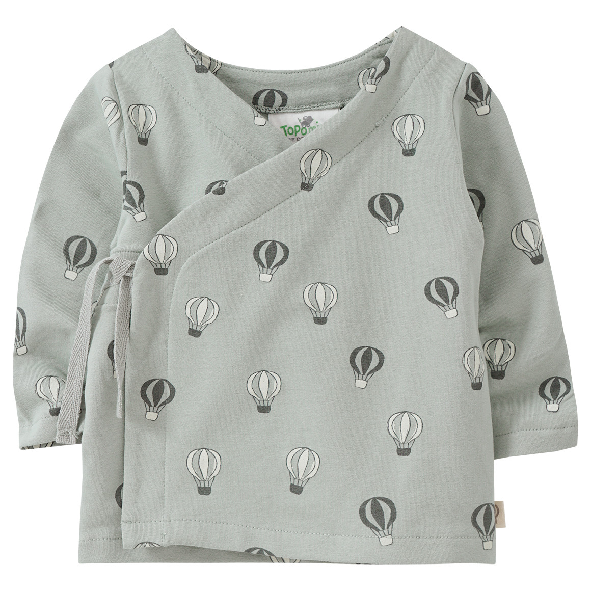 Newborn Wickeljacke mit Ballon-Print von Topomini