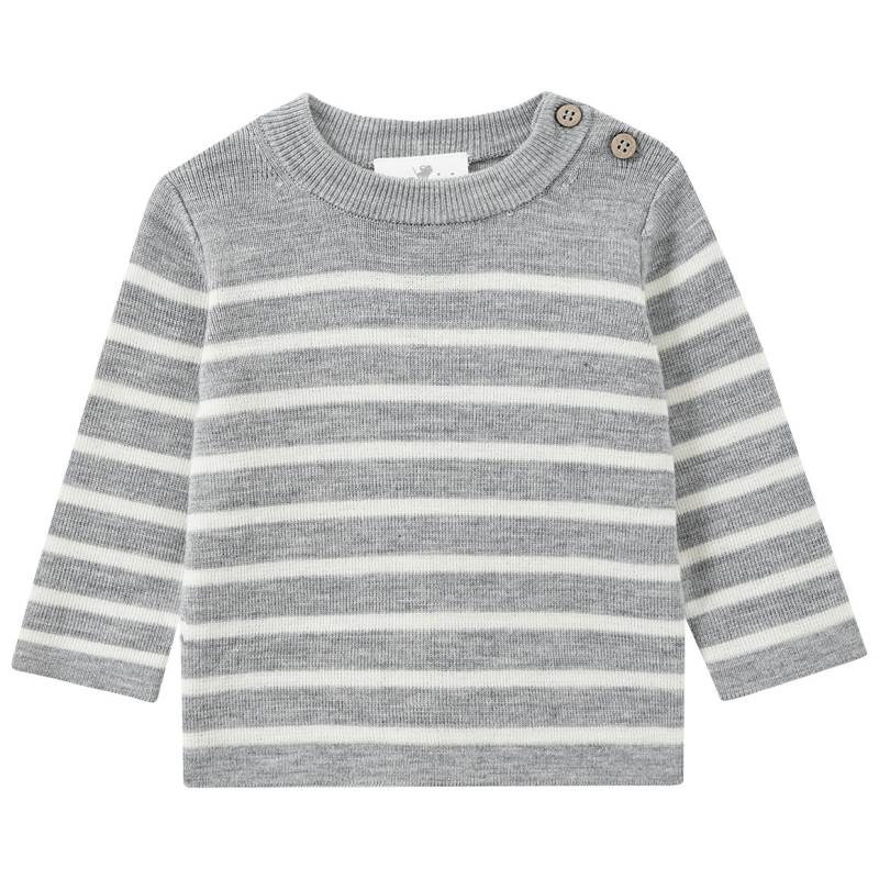 Newborn Woll-Strickpullover mit Streifen von Topomini
