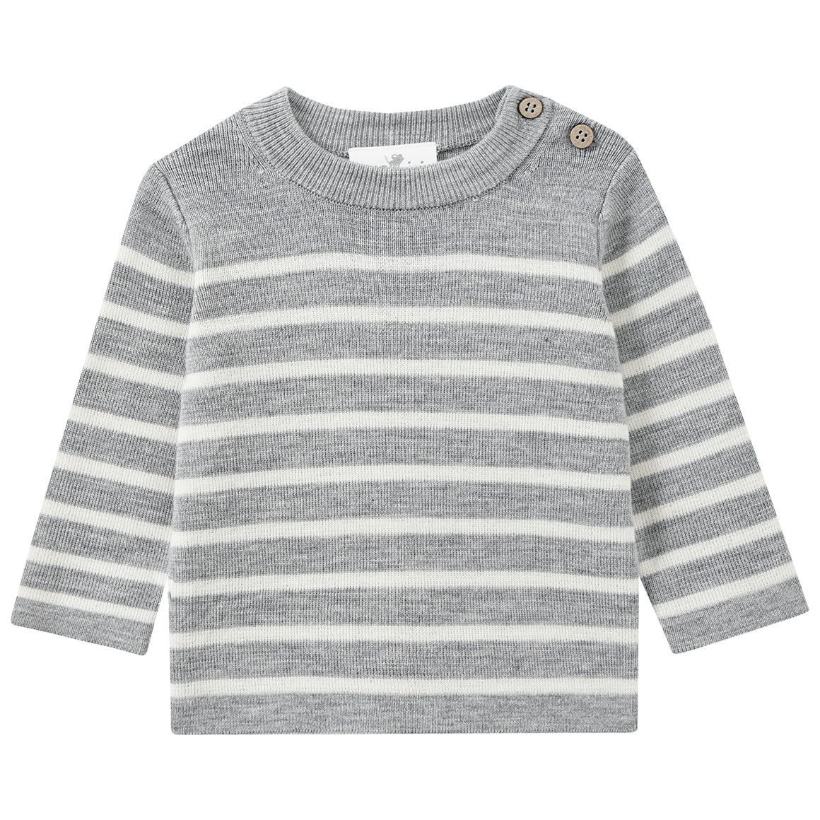 Newborn Woll-Strickpullover mit Streifen von Topomini
