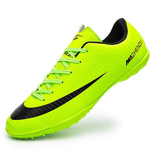 Topoption fußballschuhe Kinder Erwachsene Männer professionelle Trainingsschuhe Outdoor Athletics Cleats Schuhe Unisex,Grün,39 EU von ZHENZU