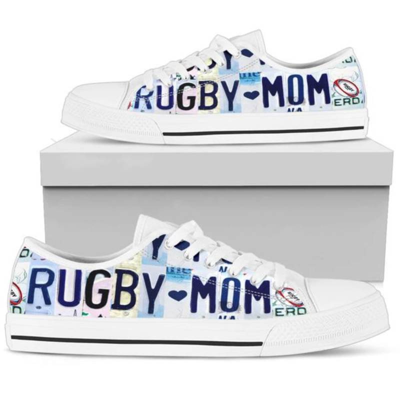 Baseball Mom Low Top Canvas-Schuhe Benutzerdefinierte Sport-Turnschuhe von TopsAndToes