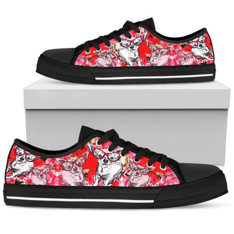 Chihuahua Sneakers Benutzerdefinierte Hundeliebhaber Kunst, Damenmode Schuhe Chihuahua Sneakers Benutzerdefinierte Hundeliebhaber Kunst, Damenmode Schuhe von TopsAndToes