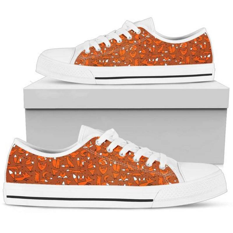 Fox Pattern Sneakers Damen Designer Mode Schuhe von TopsAndToes