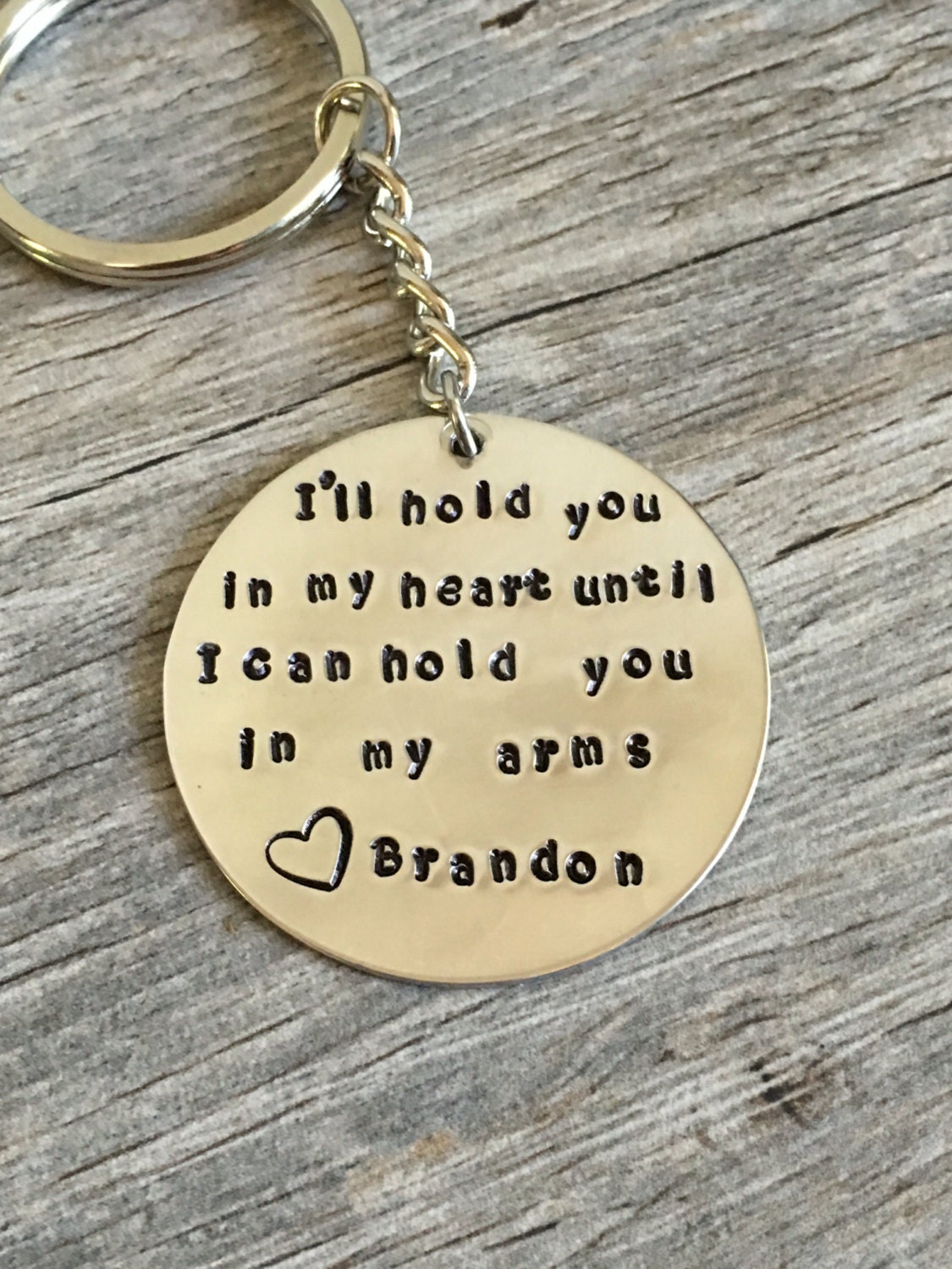 Hand Gestempelt Fern Schlüsselbund, Personalisierte Einsatz Geschenk von TopsailWinds