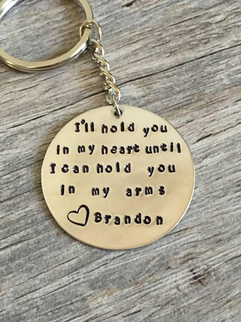 Hand Gestempelt Fern Schlüsselbund, Personalisierte Einsatz Geschenk von TopsailWinds