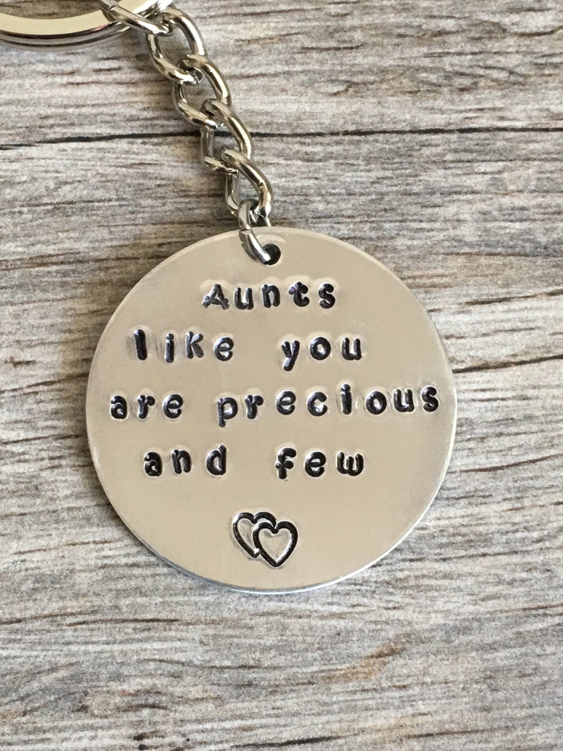 "Hand Gestempelt Tante Keychain, "Tante Wie Sie", Geschenk Für Tante." von TopsailWinds