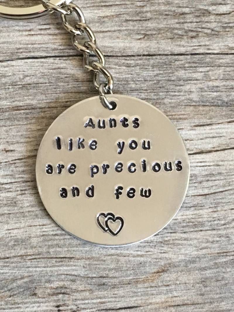 "Hand Gestempelt Tante Keychain, "Tante Wie Sie", Geschenk Für Tante." von TopsailWinds