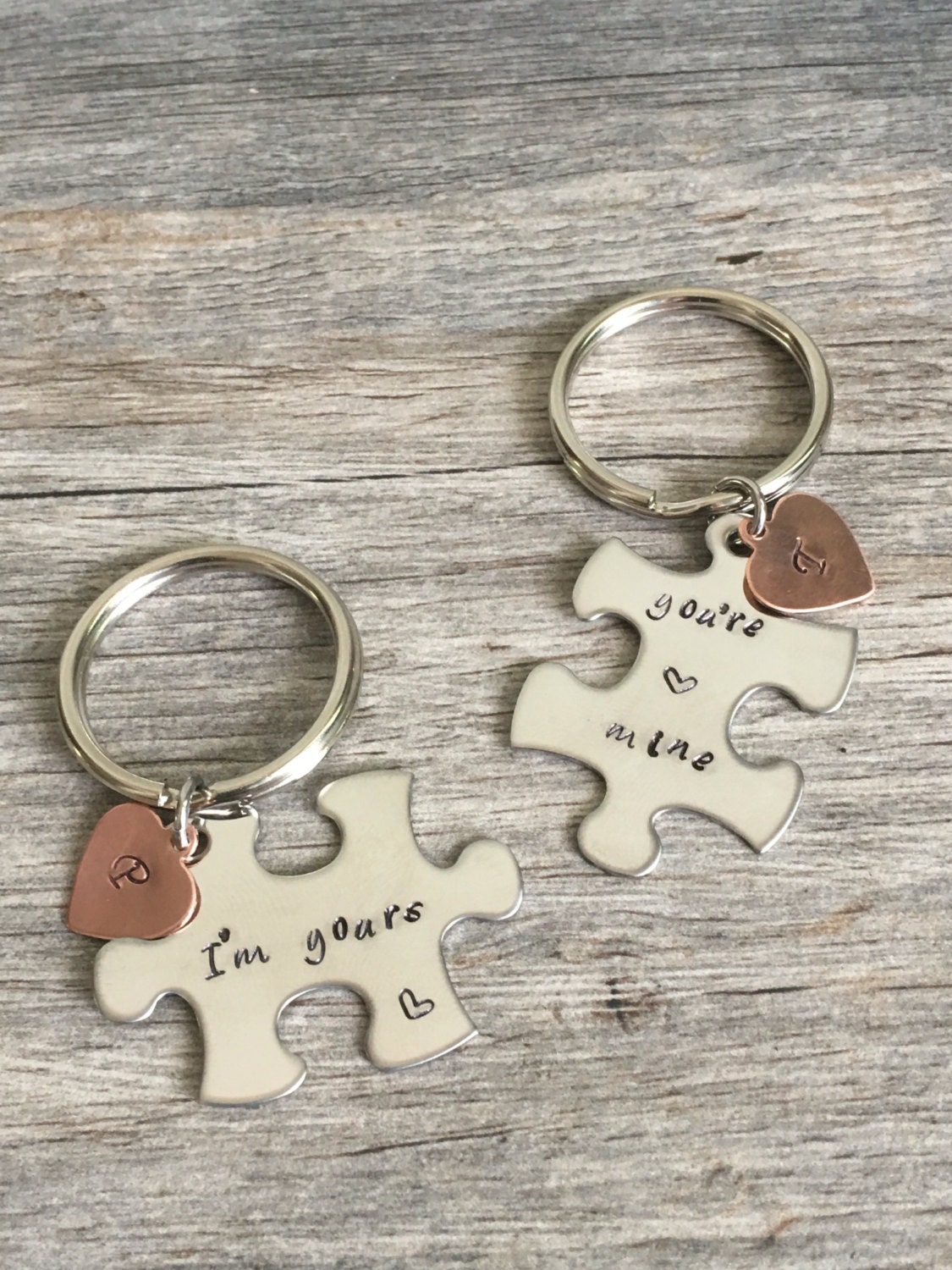 Ich Bin Dein, Du Bist Mein Puzzle Schlüsselanhänger, Edelstahl Jahrestagsgeschenk von TopsailWinds
