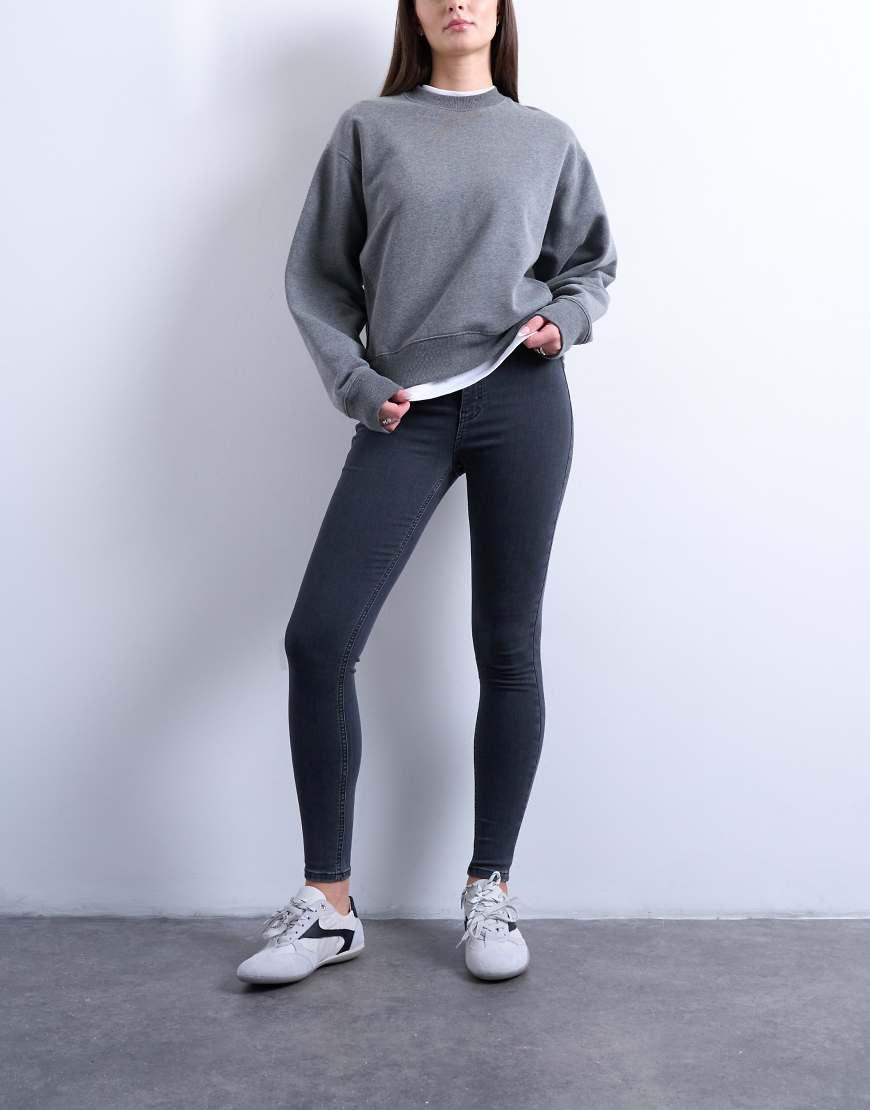 Topshop Hourglass - Joni - Skinny-Jeans in verwaschenem Schwarz mit hohem Bund Topshop Hourglass - Joni - Skinny-Jeans in verwaschenem Schwarz mit hohem Bund von Topshop Hourglass