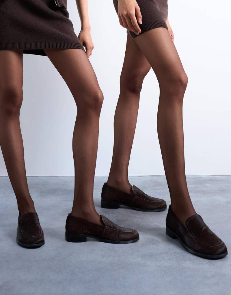Topshop - 2er Pack Strumpfhosen in Schokobraun, 15 DEN-Brown von Topshop