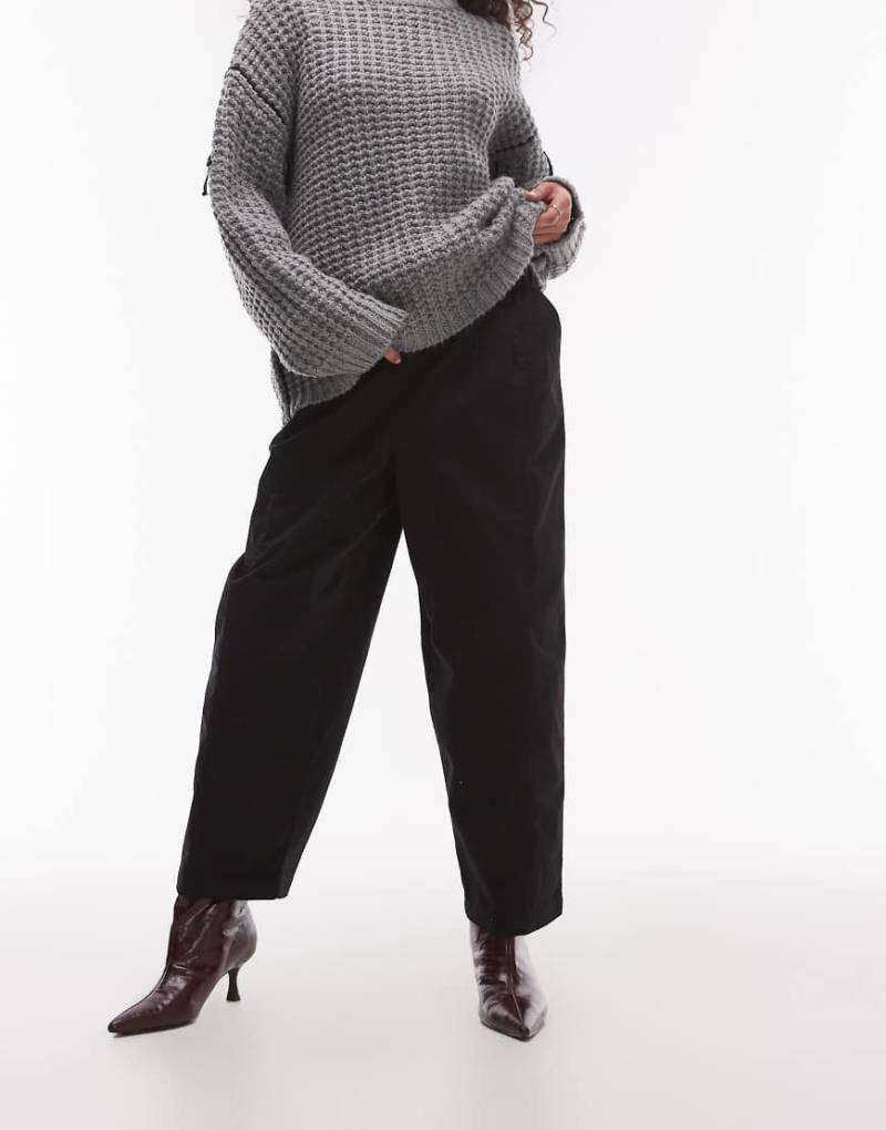 Topshop - Ballon-Hose in Schwarz mit lässigem Schnitt von Topshop