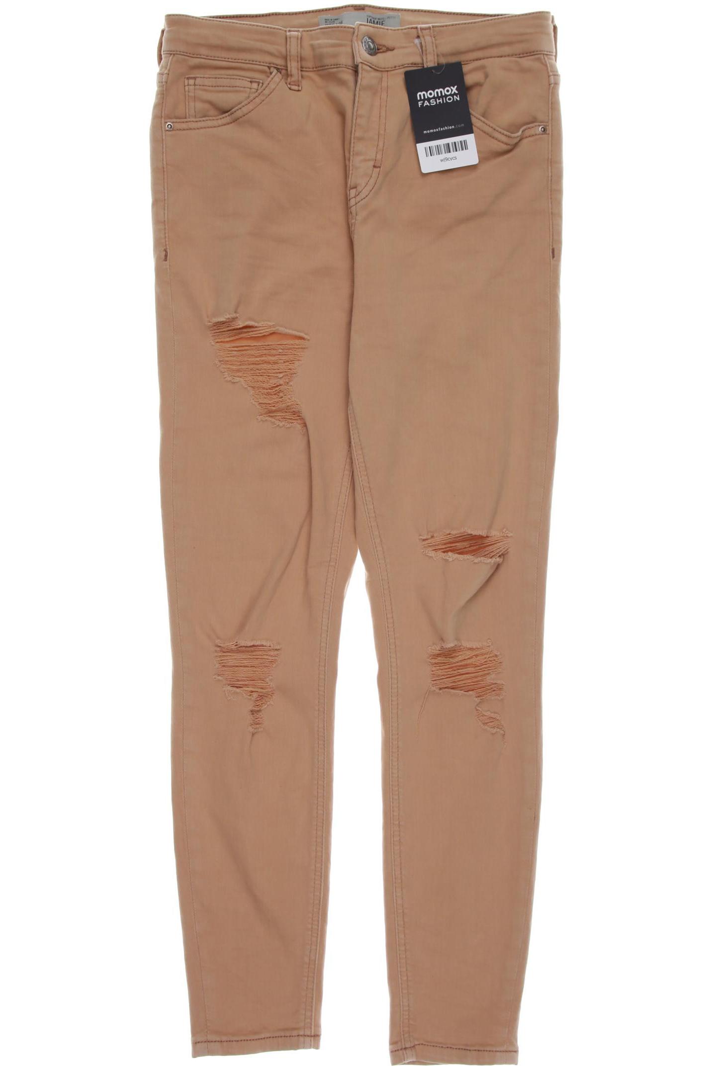 Topshop Damen Jeans, beige von Topshop