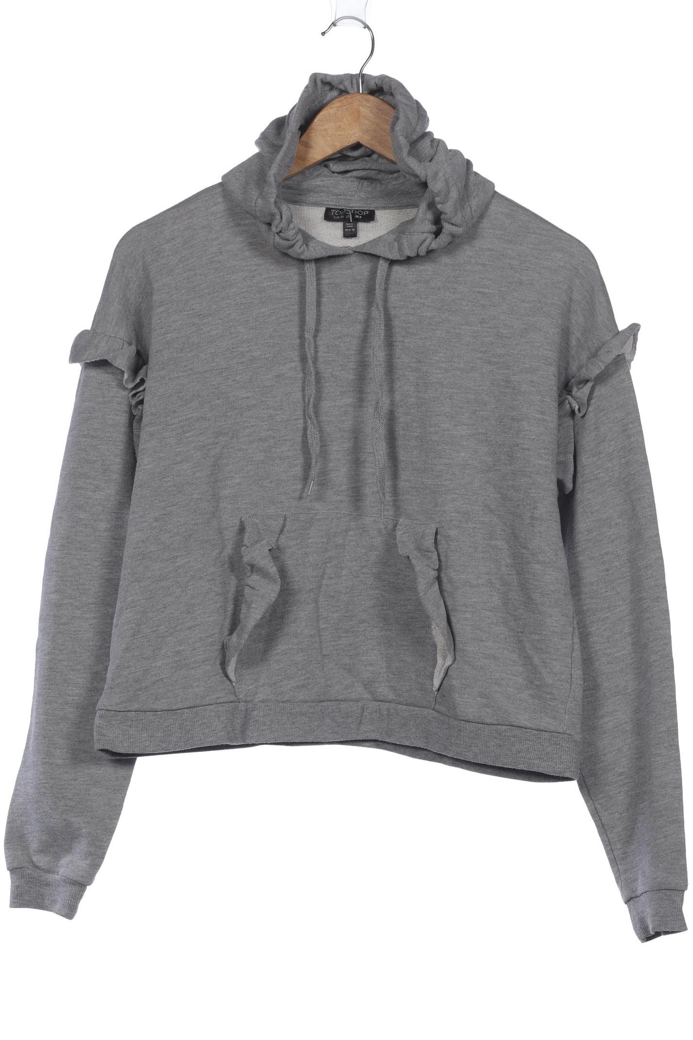 Topshop Damen Kapuzenpullover, grau von Topshop