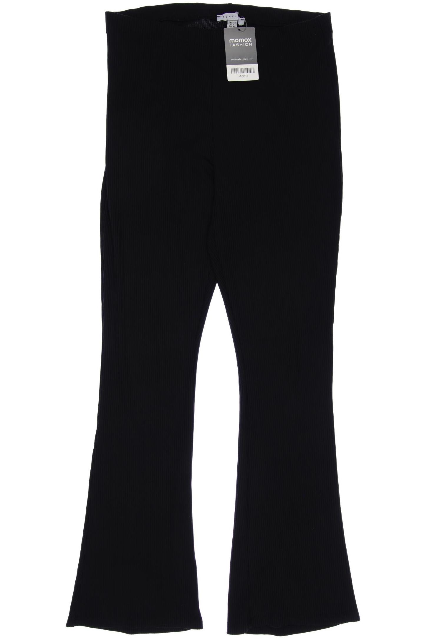 Topshop Damen Stoffhose, schwarz, Gr. 40 von Topshop