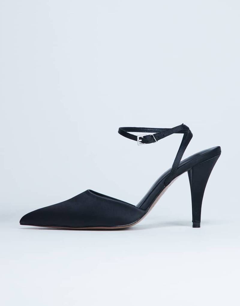 Topshop - Demi - Pumps in Schwarz mit kegelförmigem Absatz von Topshop