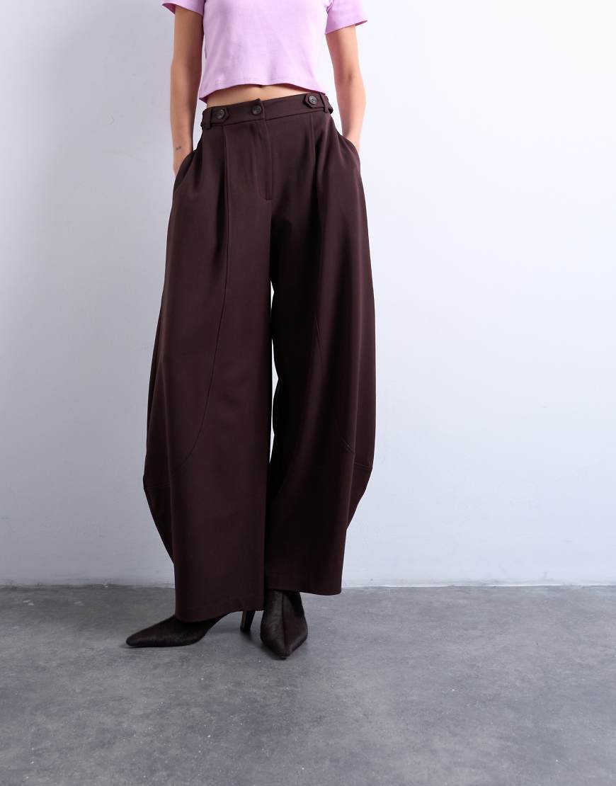 Topshop - Elegante Horseshoe-Hose in Schokobraun-Brown von Topshop